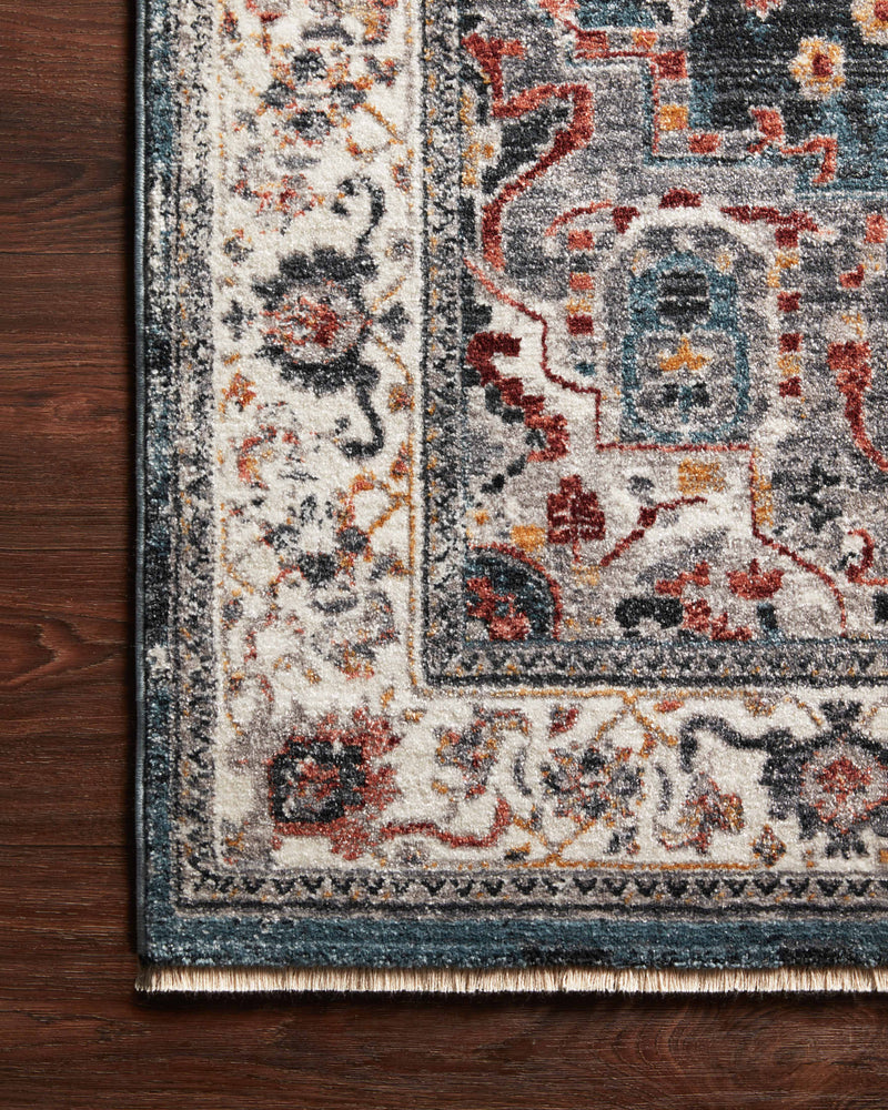 SAMRA Collection Rug  in  Slate / Multi Gray Accent Power-Loomed Polypropylene