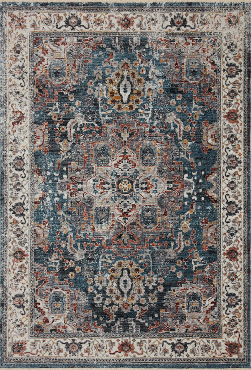 SAMRA Collection Rug  in  Slate / Multi Gray Accent Power-Loomed Polypropylene