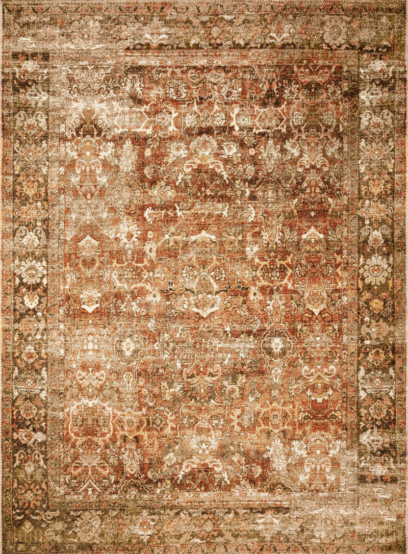 SEBASTIAN Collection Rug  in  RUST / TOBACCO Rust Accent Power-Loomed Jute/Wool