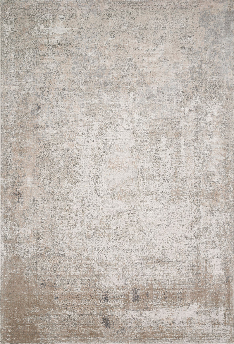 SIENNE Collection Rug  in  IVORY / PEBBLE Ivory Runner Power-Loomed Viscose/Acrylic