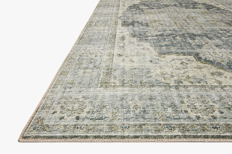 SKYE Collection Rug  in  Charcoal / Dove Gray Accent Power-Loomed Polyester