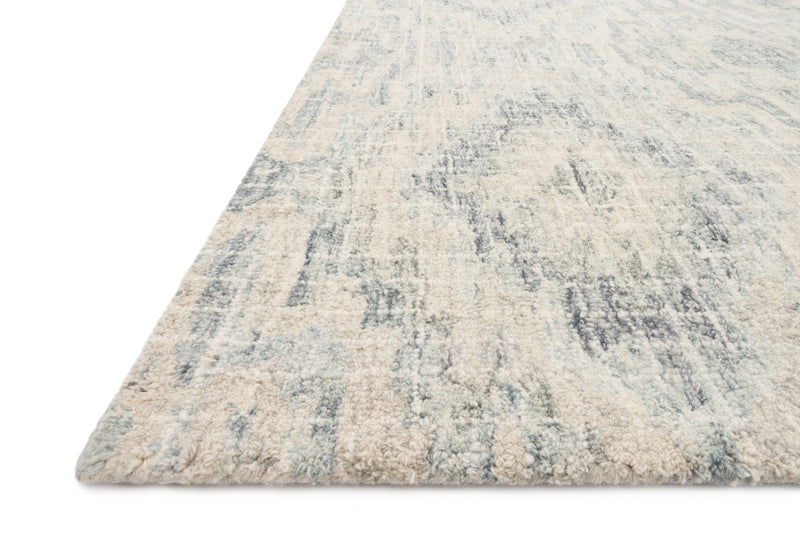 TATUM Collection Wool Rug  in  SLATE / SILVER Gray Runner Hand-Hooked Wool