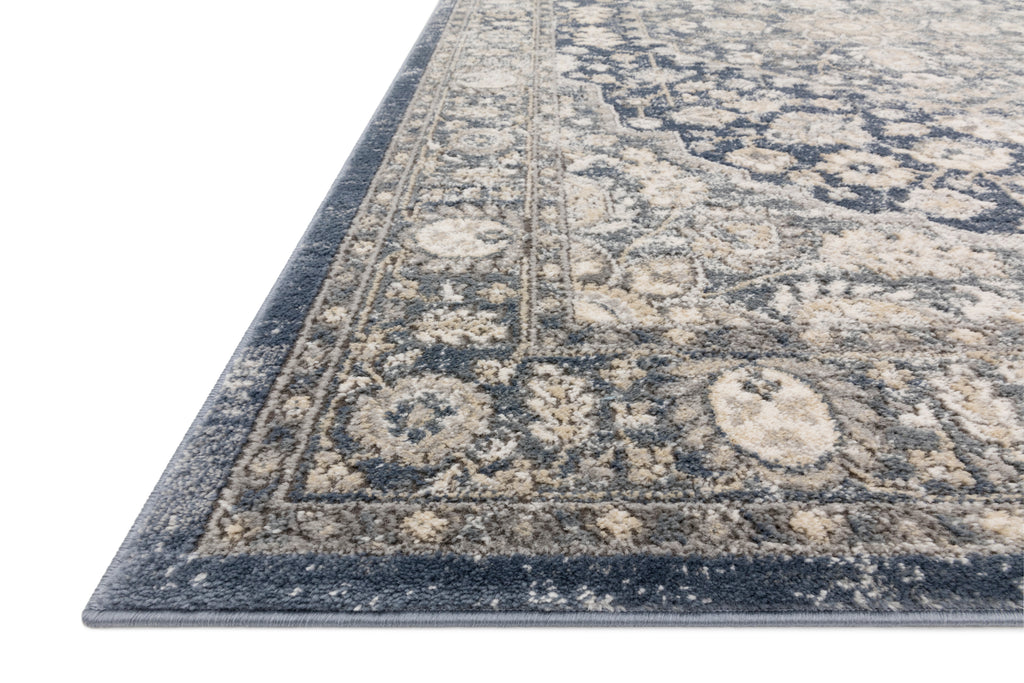 TEAGAN Collection Rug  in  DENIM / MIST Blue Accent Power-Loomed Viscose