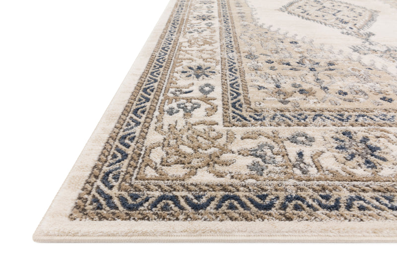 TEAGAN Collection Rug  in  OATMEAL / IVORY Beige Accent Power-Loomed Viscose