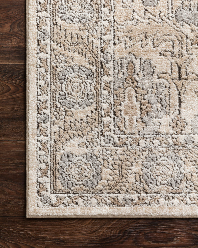 TEAGAN Collection Rug  in  IVORY / SAND Ivory Accent Power-Loomed Viscose