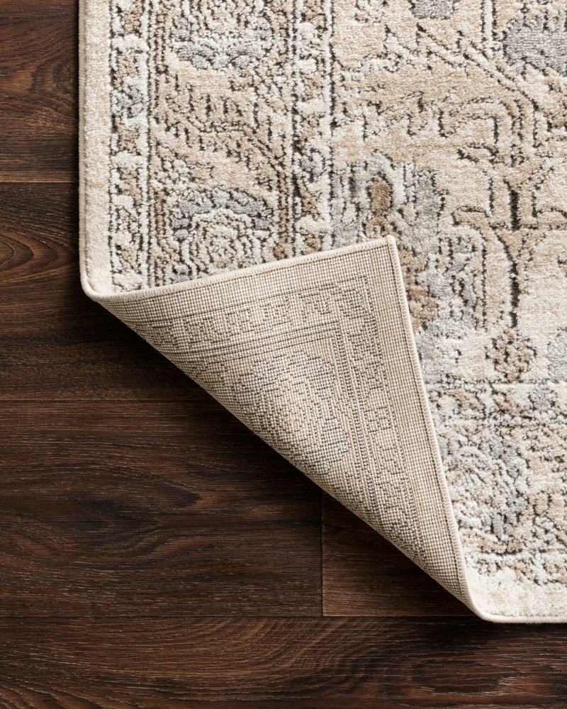 TEAGAN Collection Rug  in  IVORY / SAND Ivory Accent Power-Loomed Viscose