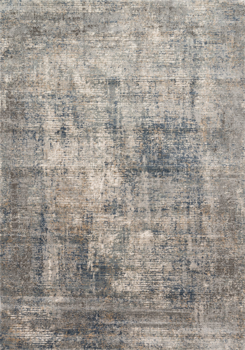 TEAGAN Collection Rug  in  DENIM / SLATE Blue Accent Power-Loomed Viscose