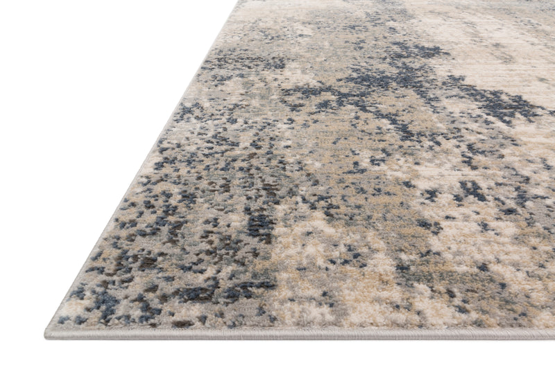 TEAGAN Collection Rug  in  NATURAL / DENIM Beige Accent Power-Loomed Viscose