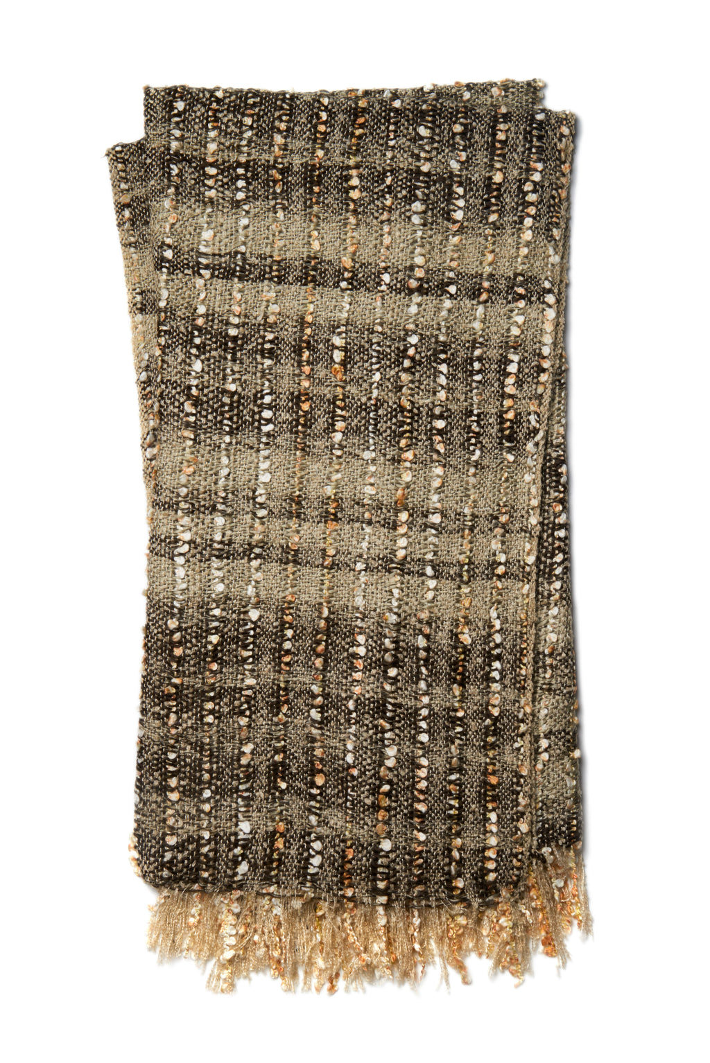 TESS Collection Throw  in  BEIGE / BROWN