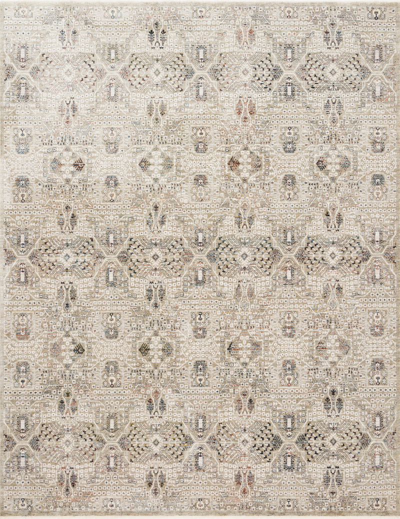 THEIA Collection Rug  in  GRANITE / IVORY Gray Accent Power-Loomed Polypropylene/Polyester