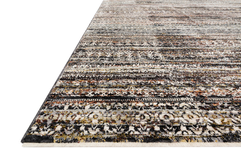 THEIA Collection Rug  in  GREY / MULTI Gray Accent Power-Loomed Polypropylene/Polyester