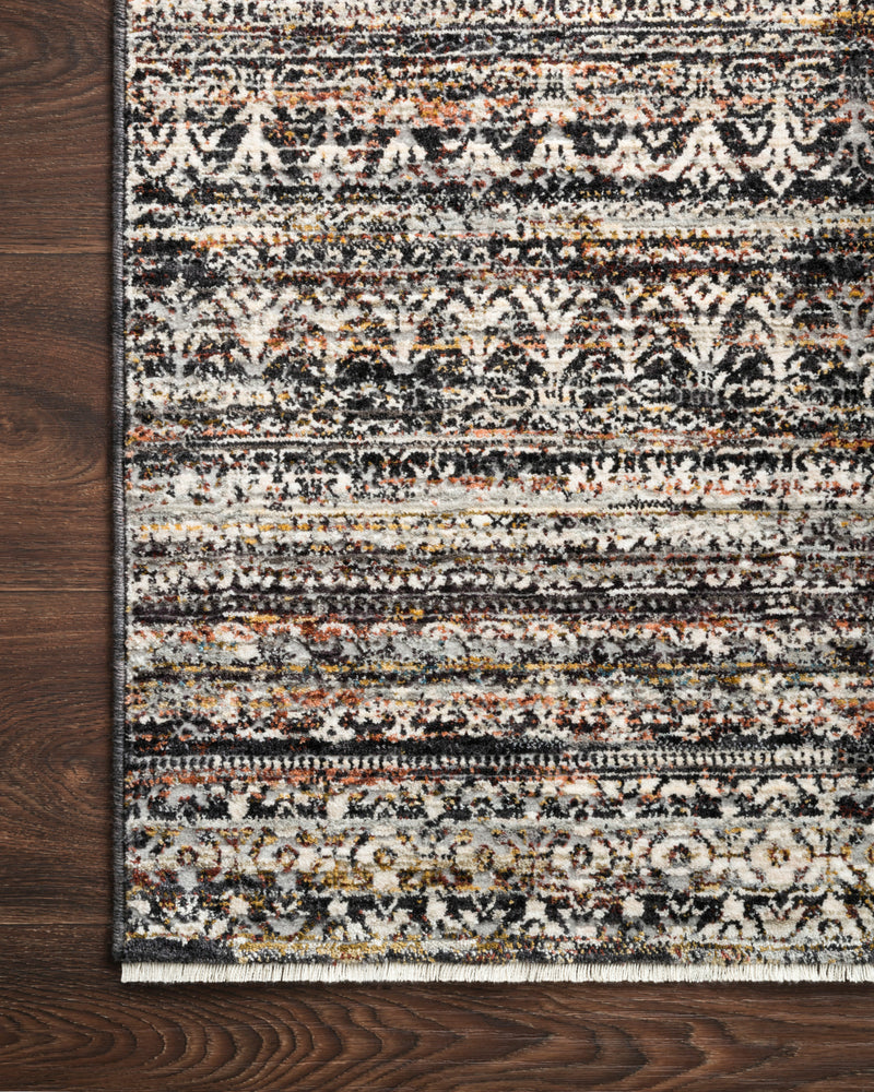 THEIA Collection Rug  in  GREY / MULTI Gray Accent Power-Loomed Polypropylene/Polyester