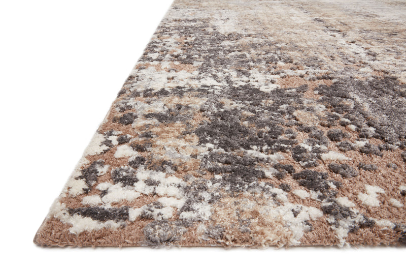 THEORY Collection Rug  in  Taupe / Grey Beige Accent Power-Loomed Polypropylene/Polyester