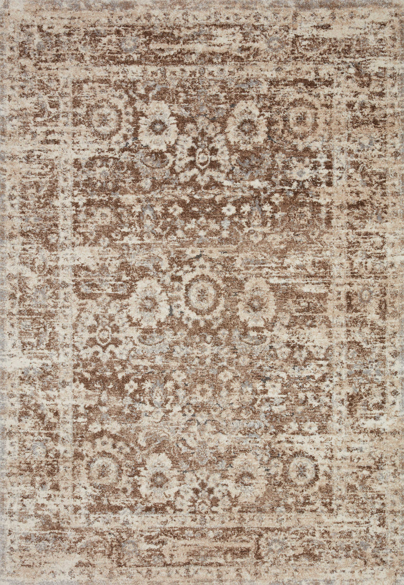 THEORY Collection Rug  in  Mocha / Natural Brown Accent Power-Loomed Polypropylene/Polyester