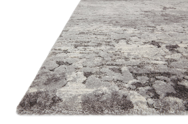 THEORY Collection Rug  in  Charcoal / Grey Gray Accent Power-Loomed Polypropylene/Polyester