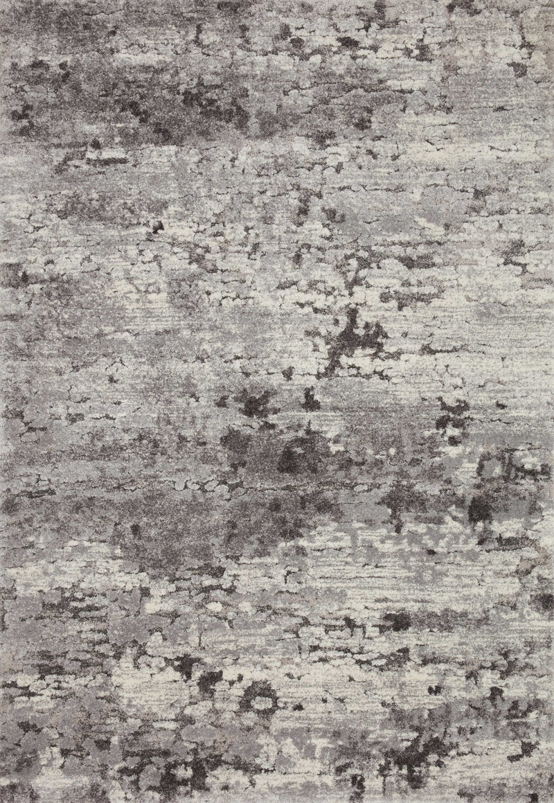 THEORY Collection Rug  in  Charcoal / Grey Gray Accent Power-Loomed Polypropylene/Polyester