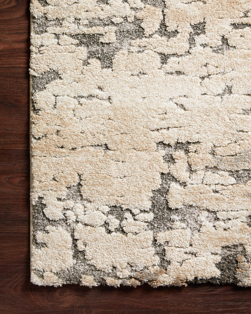 THEORY Collection Rug  in  Taupe / Grey Beige Accent Power-Loomed Polypropylene/Polyester
