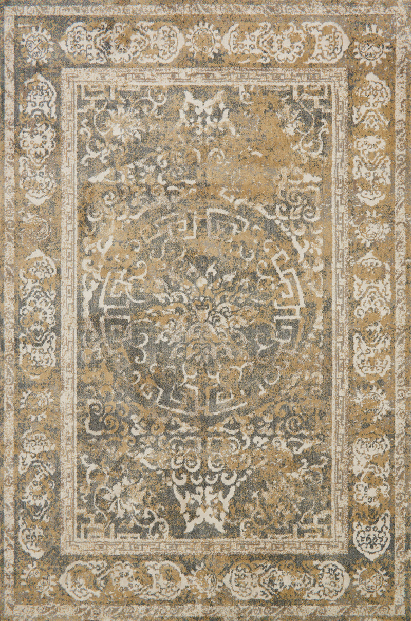 TORRANCE Collection Rug  in  BEIGE / GREY Beige Accent Power-Loomed Cowhide