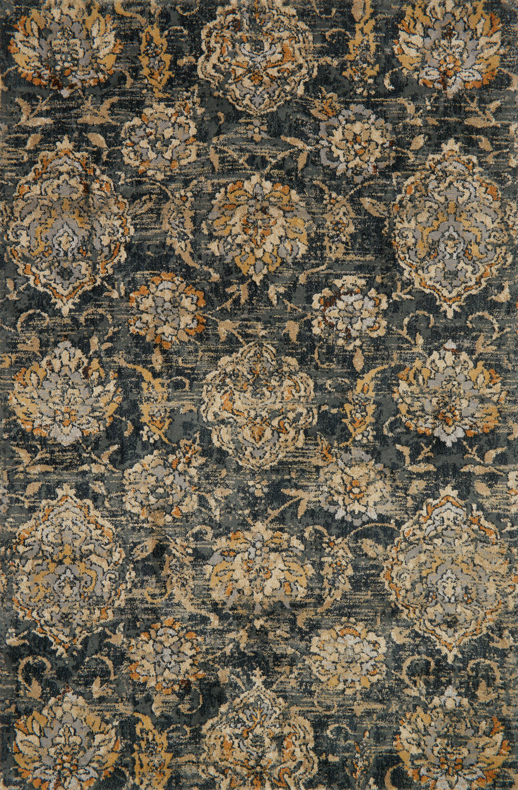 TORRANCE Collection Rug  in  CHARCOAL Gray Accent Power-Loomed Cowhide