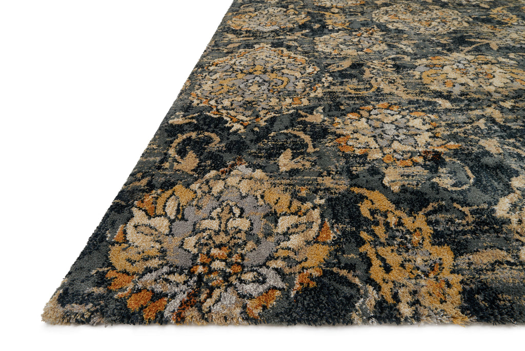 TORRANCE Collection Rug  in  CHARCOAL Gray Accent Power-Loomed Cowhide