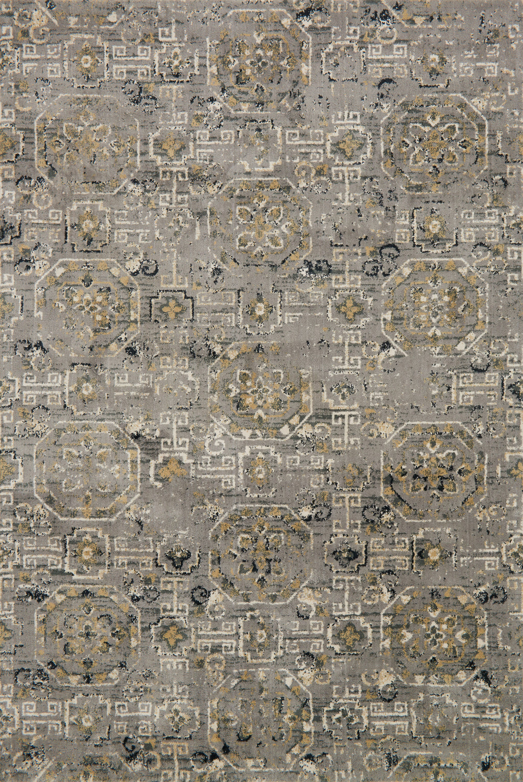 TORRANCE Collection Rug  in  GREY Gray Accent Power-Loomed Cowhide