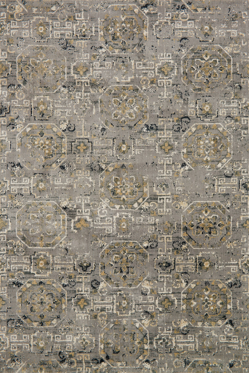 TORRANCE Collection Rug  in  GREY Gray Accent Power-Loomed Cowhide