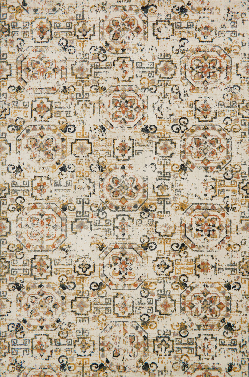 TORRANCE Collection Rug  in  IVORY / TAUPE Ivory Accent Power-Loomed Cowhide