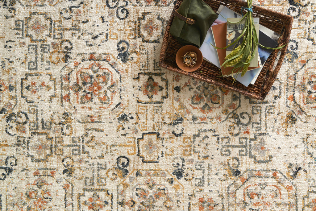 TORRANCE Collection Rug  in  IVORY / TAUPE Ivory Accent Power-Loomed Cowhide