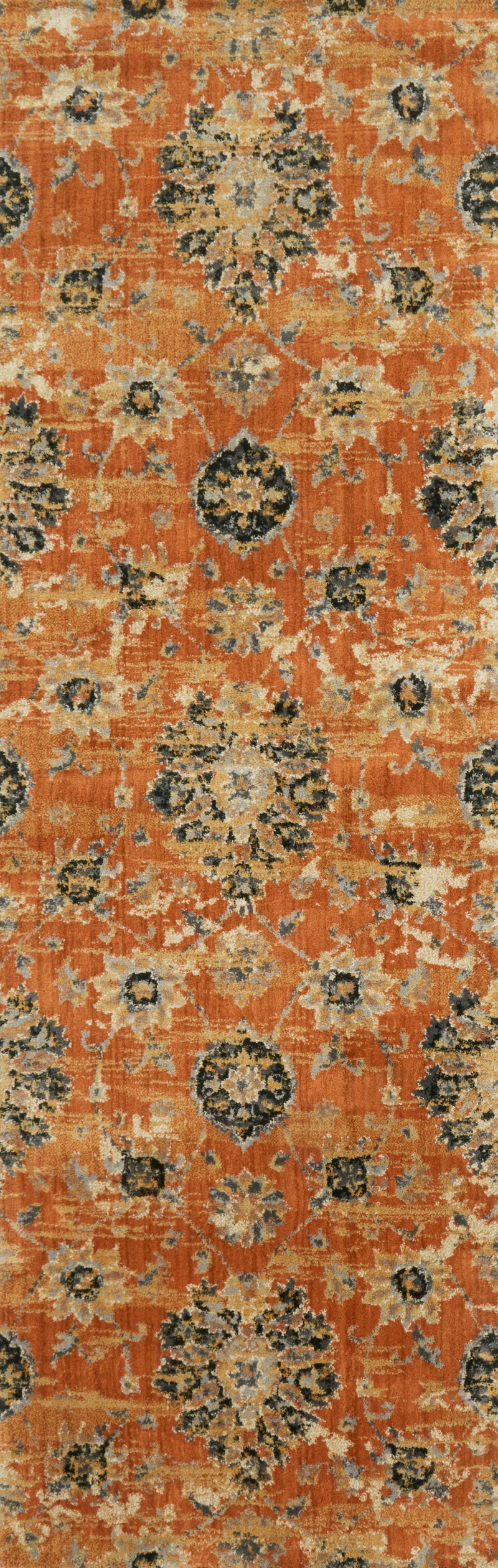 TORRANCE Collection Rug  in  RUST Rust Accent Power-Loomed Cowhide