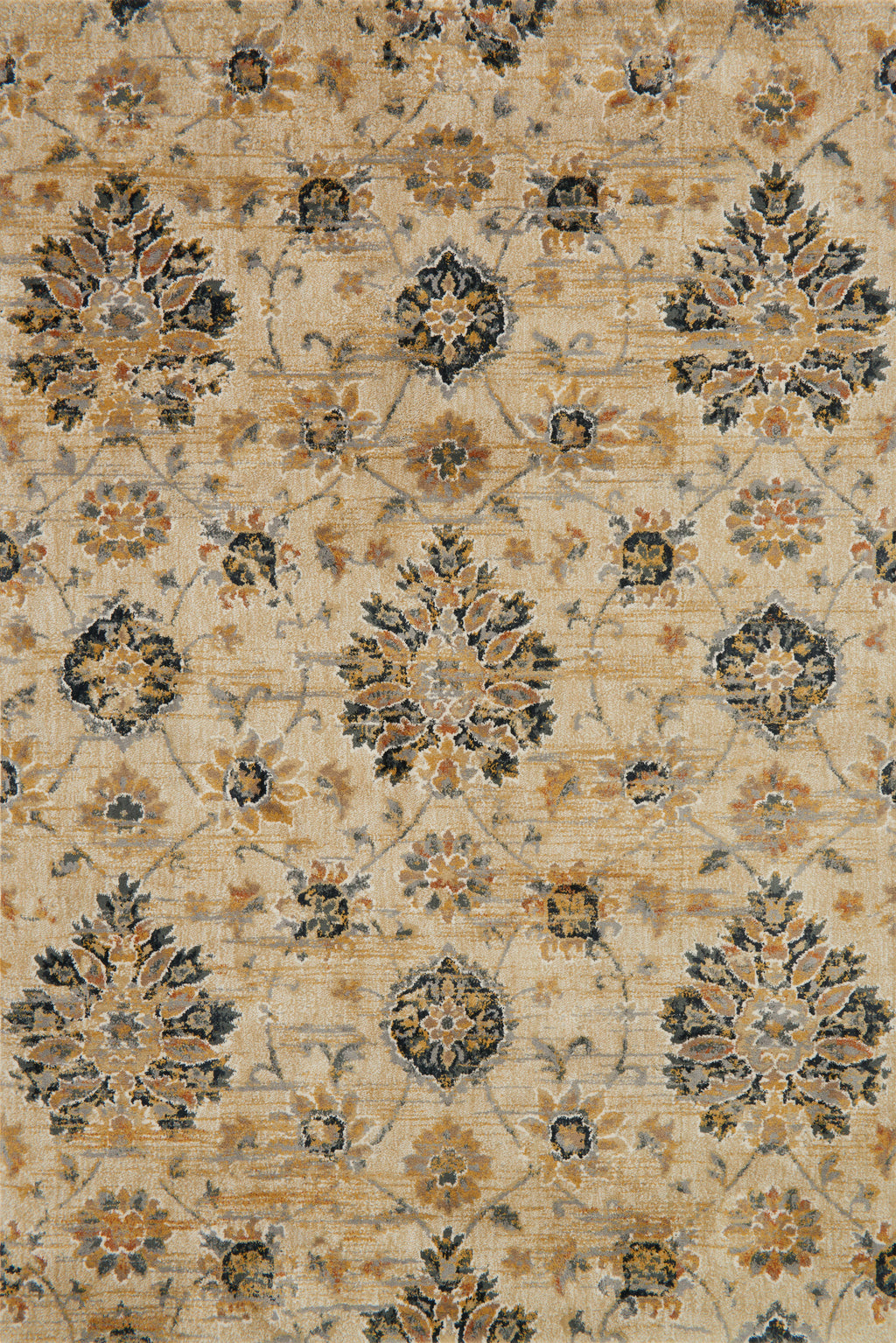 TORRANCE Collection Rug  in  SAND Beige Accent Power-Loomed Cowhide