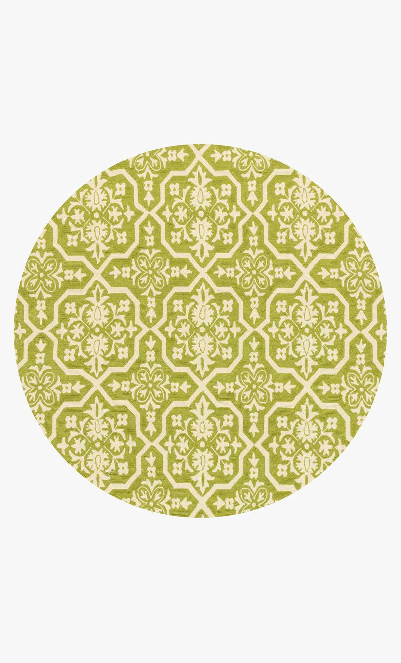 VENICE BEACH Collection Rug in PERIDOT / IVORY