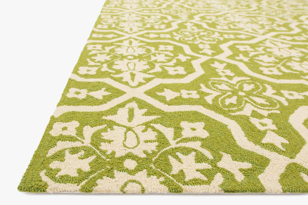 VENICE BEACH Collection Rug in PERIDOT / IVORY