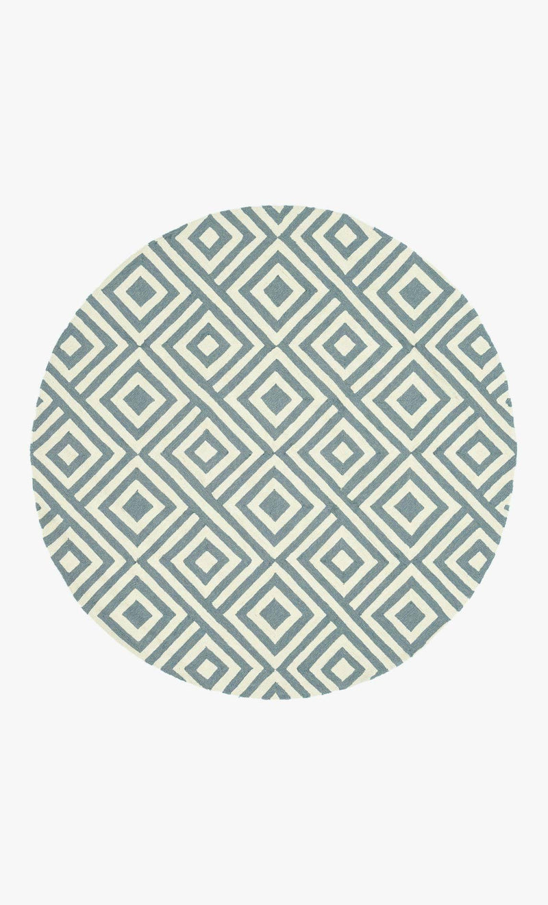 VENICE BEACH Collection Rug in SLATE / IVORY