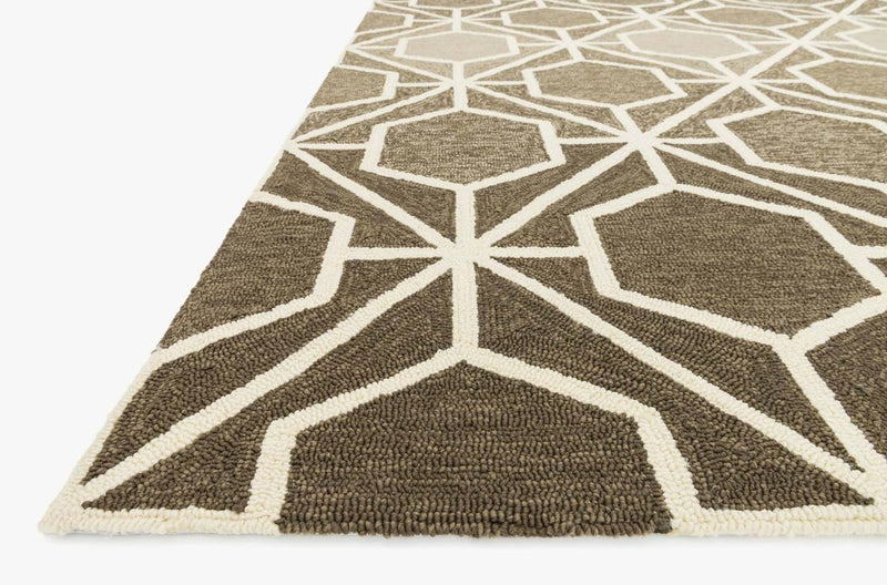 VENICE BEACH Collection Rug in BROWN / BEIGE