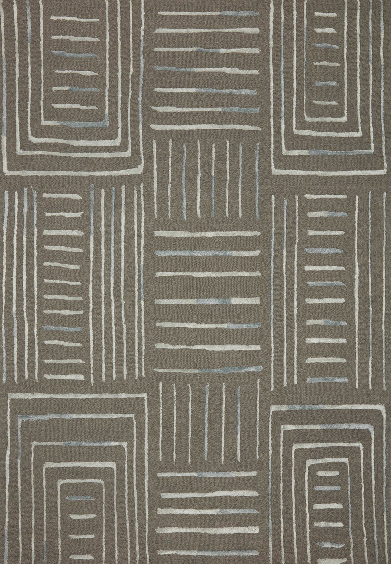 VERVE Collection Rug  in  Grey / Mist Gray Accent Hand-Tufted Jute/Wool