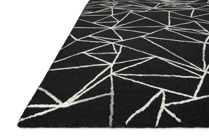 VERVE Collection Rug  in  Black / Ivory Black Accent Hand-Tufted Jute/Wool