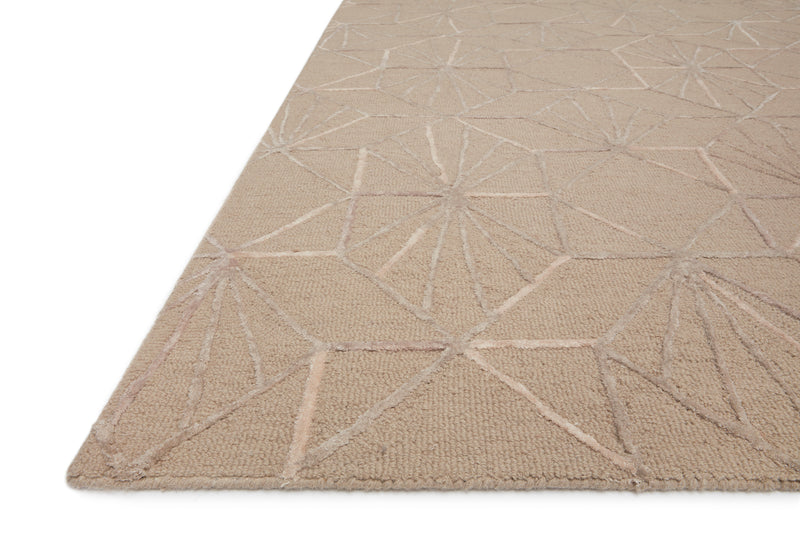 VERVE Collection Rug  in  Sand / Blush Beige Accent Hand-Tufted Jute/Wool