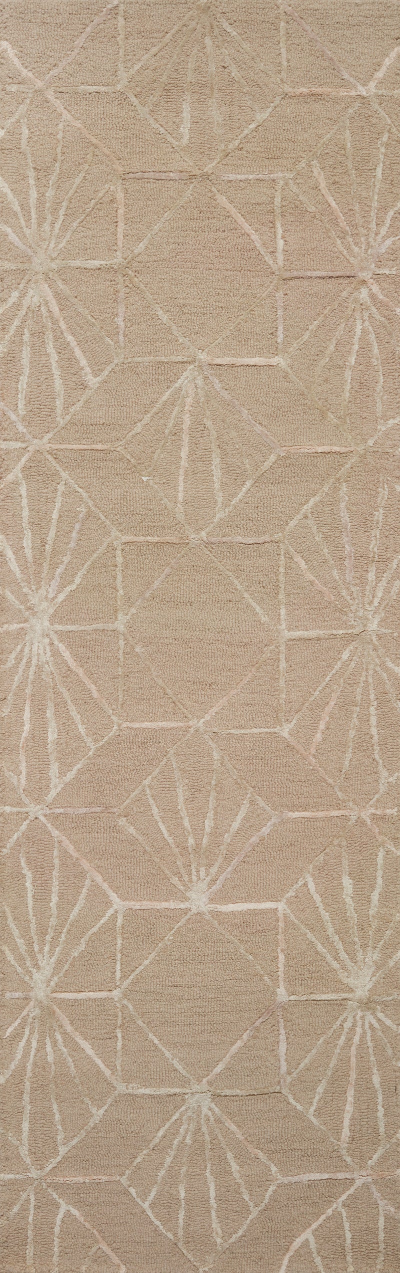 VERVE Collection Rug  in  Sand / Blush Beige Accent Hand-Tufted Jute/Wool