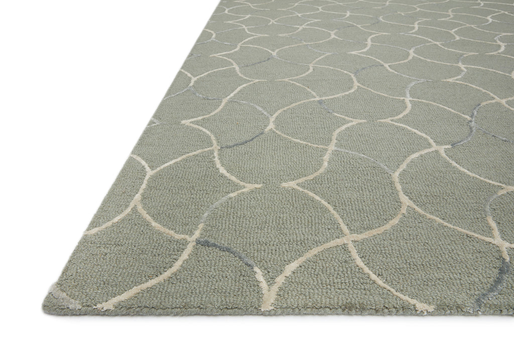 VERVE Collection Rug  in  Sage / Silver Green Accent Hand-Tufted Viscose