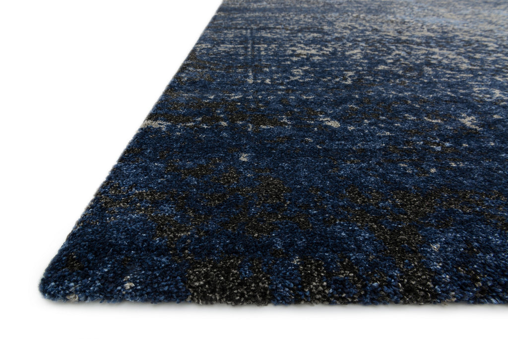 VIERA Collection Rug  in  GREY / NAVY Gray Runner Power-Loomed Polypropylene