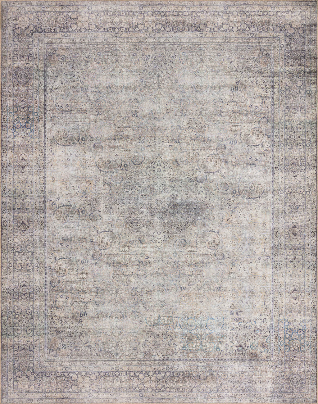 WYNTER Collection Rug  in  Silver / Charcoal Gray Accent Power-Loomed Polyester
