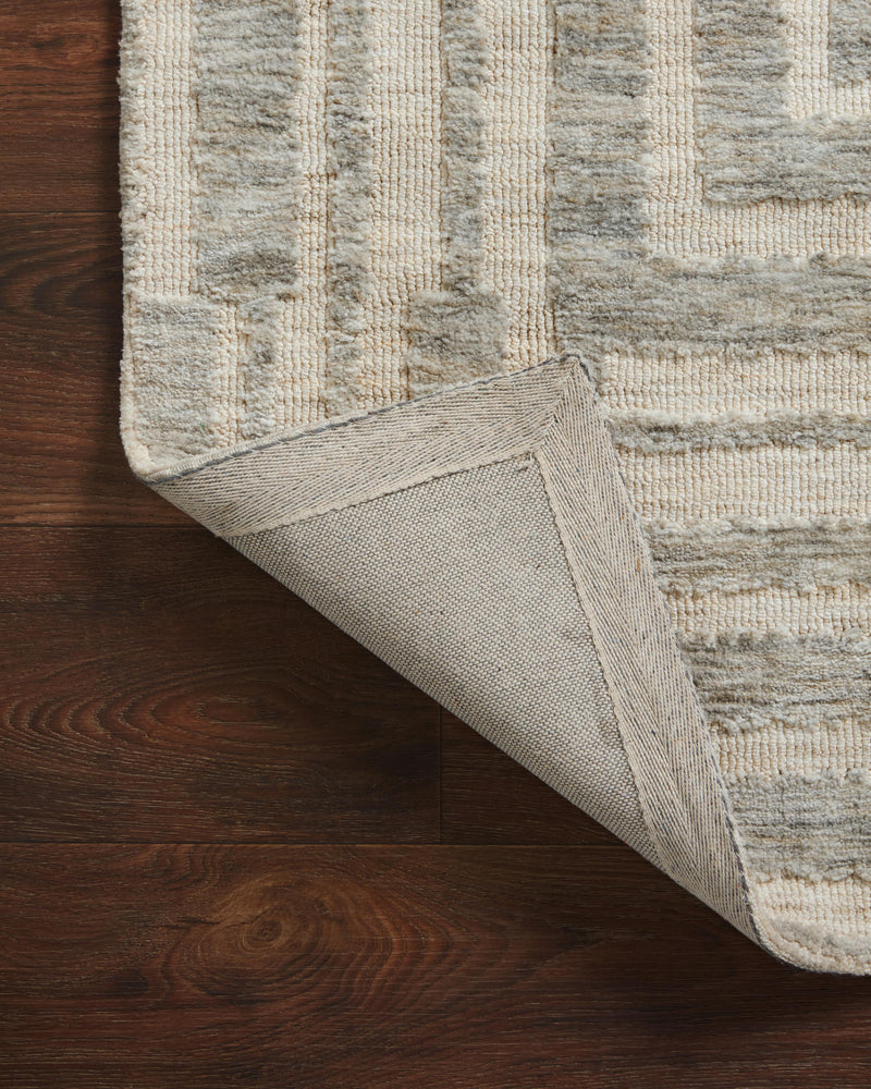 YESHAIA Collection Rug  in  OATMEAL / SILVER Beige Accent Power-Loomed Polyester