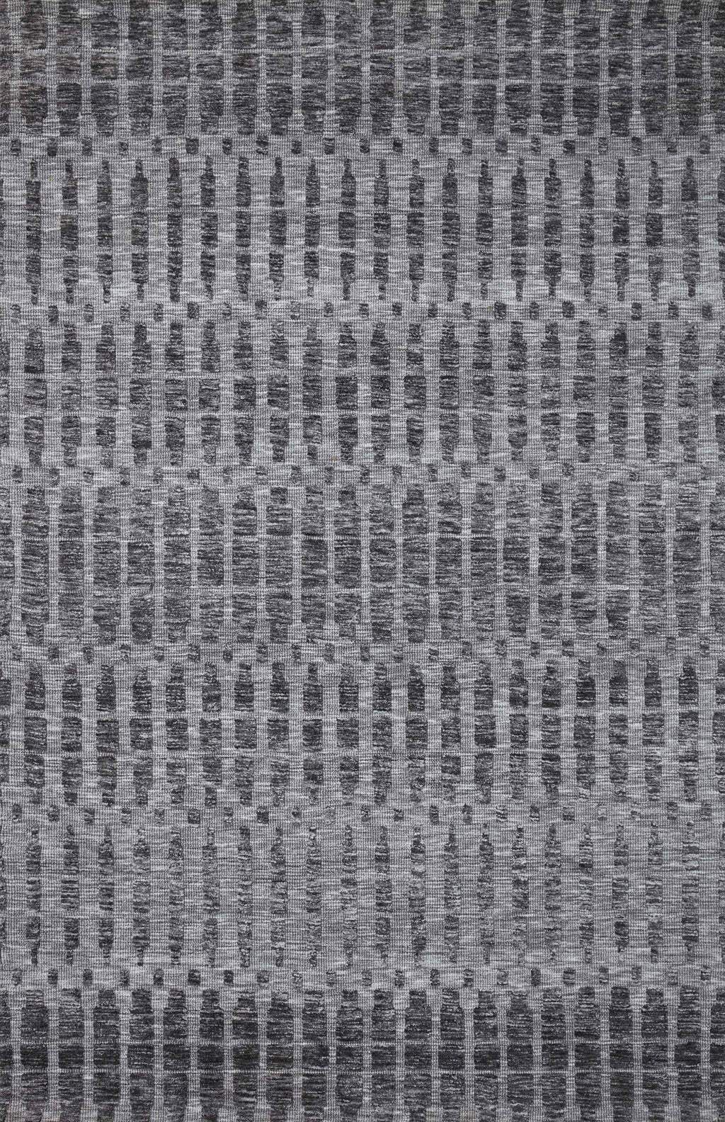 YESHAIA Collection Rug  in  GREY / CHARCOAL Gray Accent Power-Loomed Polyester