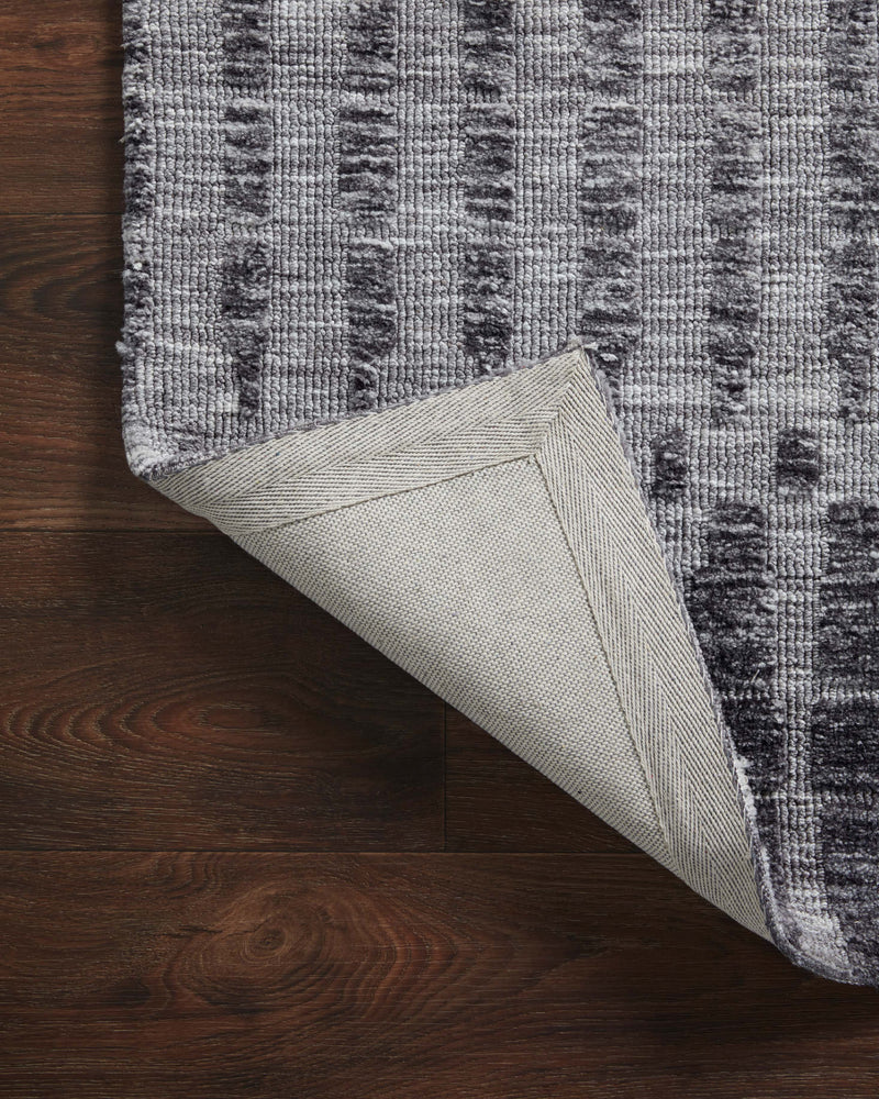 YESHAIA Collection Rug  in  GREY / CHARCOAL Gray Accent Power-Loomed Polyester