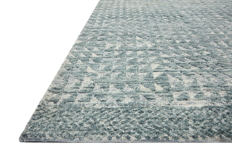 YESHAIA Collection Rug  in  LAGOON / MIST Blue Accent Power-Loomed Polyester